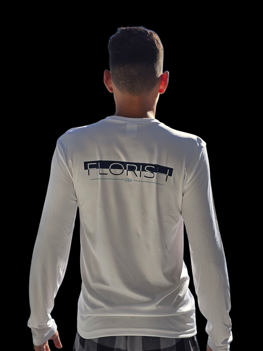 Florish USA patriotic long sleeve t-shirt – unisex red white blue tee
