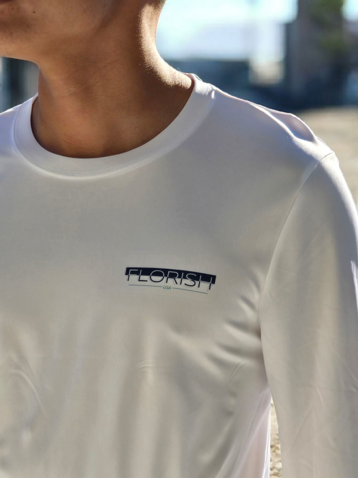 Florish USA patriotic long sleeve t-shirt – unisex red white blue tee