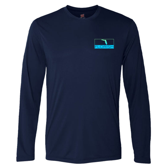 Florish Classic FL Jupiter Long Sleeve T-shirt – unisex tee inspired by Jupiter beaches