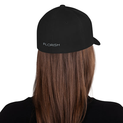 Florish Classic Fl embroidered fitted hat