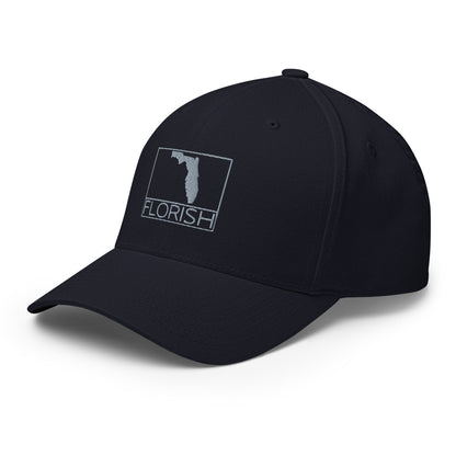 Florish Classic Fl embroidered fitted hat