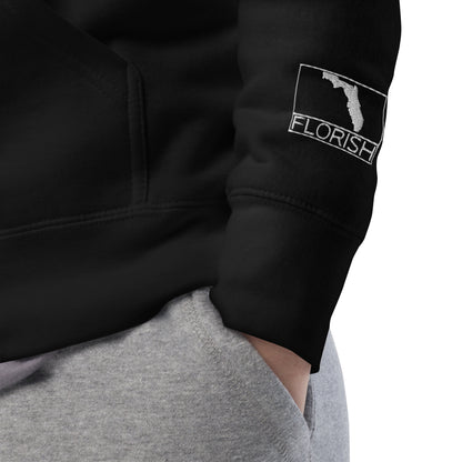 Florish Classic FL Hoodie with embroidered sleeve – unisex Florida hoodie
