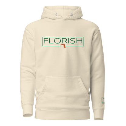 Florish Classic FL Hoodie embroidered – unisex Florida hoodie
