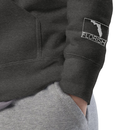 Florish Classic FL Hoodie with embroidered sleeve – unisex Florida hoodie