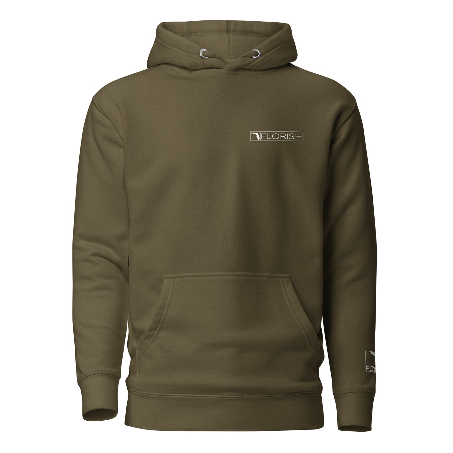 Florish Classic FL Hoodie with embroidered sleeve – unisex Florida hoodie