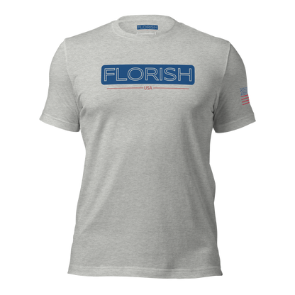 Florish USA patriotic t-shirt – unisex red white blue tee
