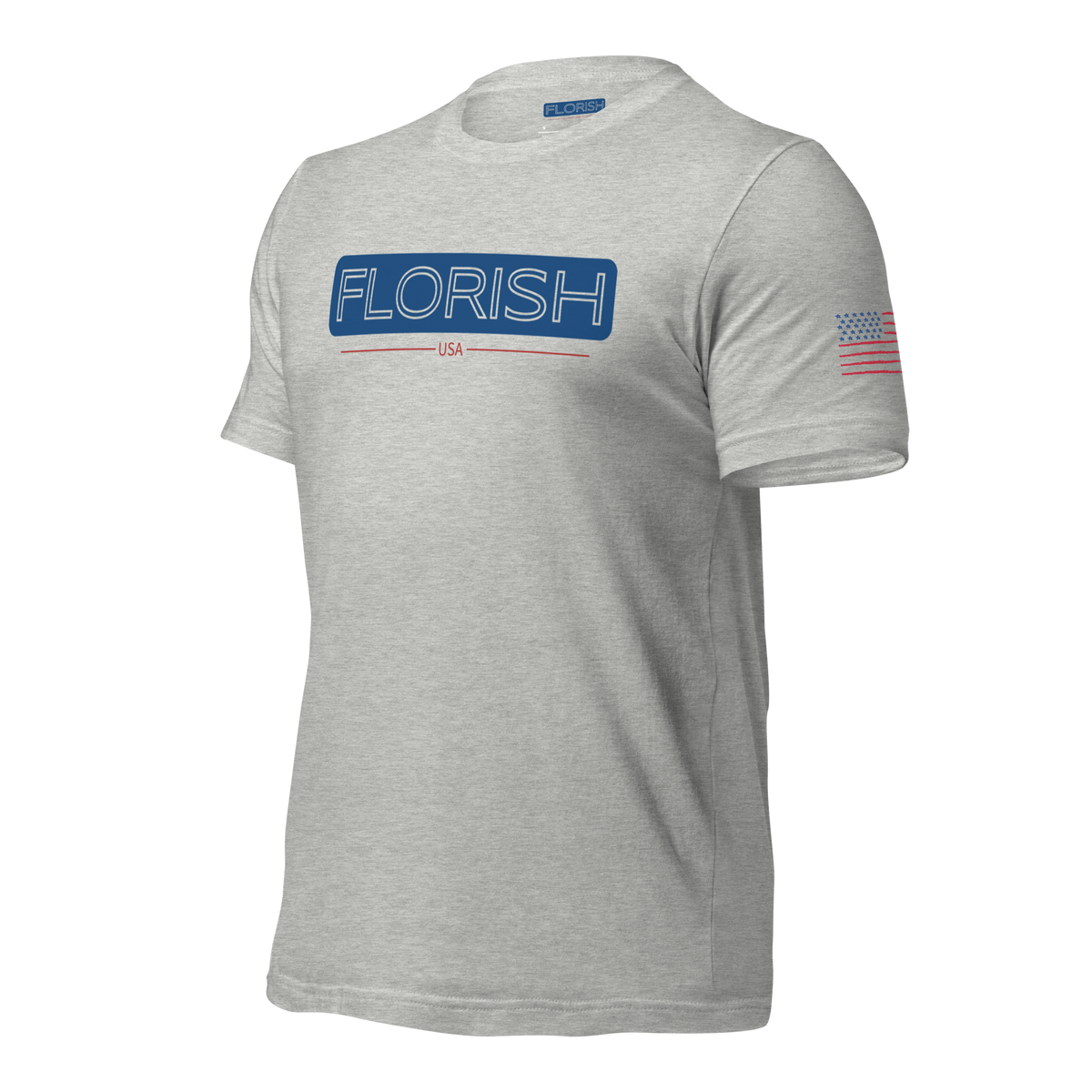 Florish USA patriotic t-shirt – unisex red white blue tee