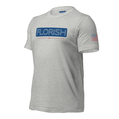 Florish USA patriotic t-shirt – unisex red white blue tee