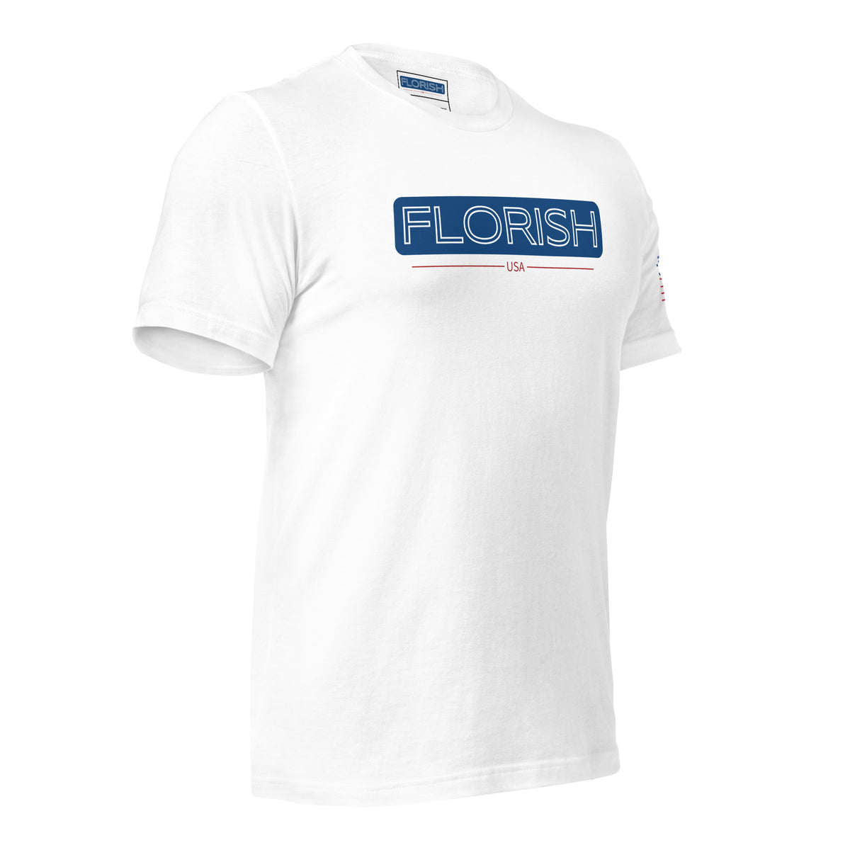 Florish USA patriotic t-shirt – unisex red white blue tee