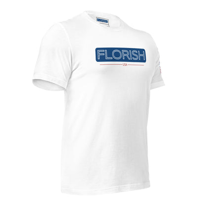 Florish USA patriotic t-shirt – unisex red white blue tee